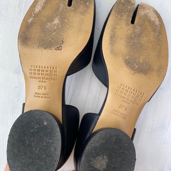 Maison Margiela Black Tabi Ankle Strap Heels - Picture 10 of 14